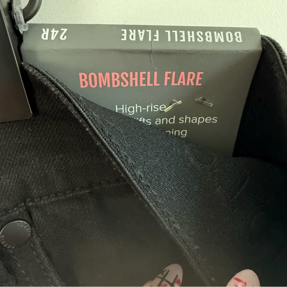 Torrid Black Premium Bombshell High-Rise Flare Jeans - Picture 9 of 10